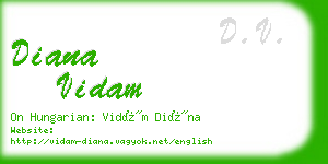 diana vidam business card